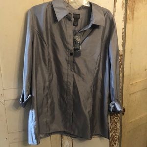 Chico’s silver/gray blouse size 3